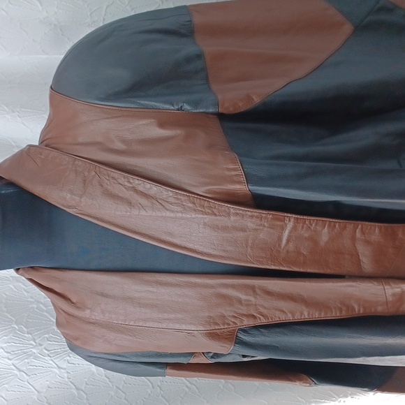Tower Hill Vintage 80"s Leather Swing Coat - Picture 1 of 7